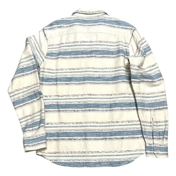 SOL ANGELES Embroidered Luxury Designer Striped Casual Button Shirt Mens Medium - Picture 2 of 5